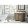 James Martin Vanities Bristol 36in Single Vanity, Whitewashed Walnut w/ 3 CM Arctic Fall Solid Surface Top 157-V36-WW-3AF